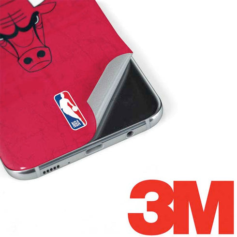 NBA Chicago Bulls Red Distressed Galaxy S8 Plus Skin